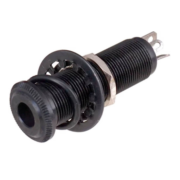 Jack tubular bajo con hilo negro JT01BK Musicparts