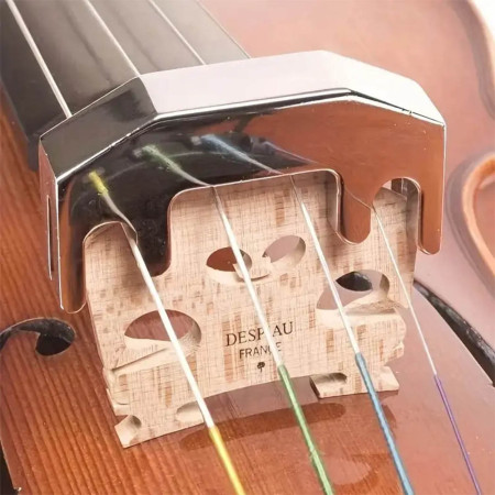 Sordina violin 4 cuerdas metálica cromada Musicparts