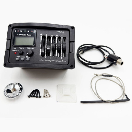 Preamplificador Capsula Para Guitarra Con Afinador Teq5