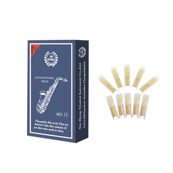 Caja 10 Unidades Cañas Saxo Alto 2,5 Xin Zhong