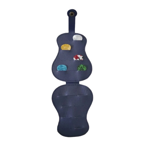 Estuche porta uñetas guitarra Azul