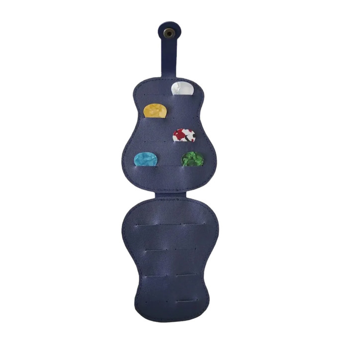 Estuche porta uñetas guitarra Azul