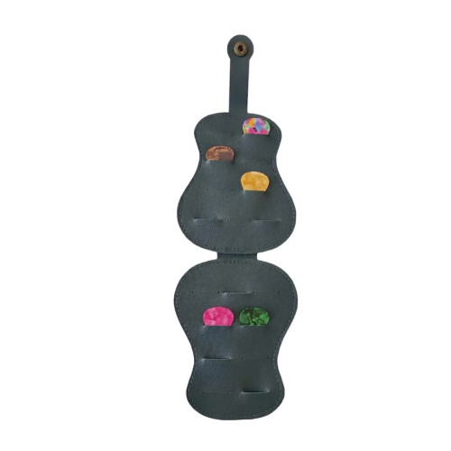 Estuche porta uñetas guitarra Verde