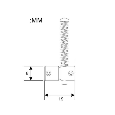 Carro puente bajo electrico M1 cromado Musicparts