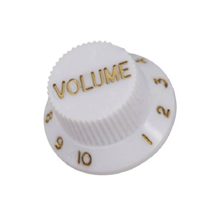 Perilla guitarra electrica volumen blanca Musicaparts