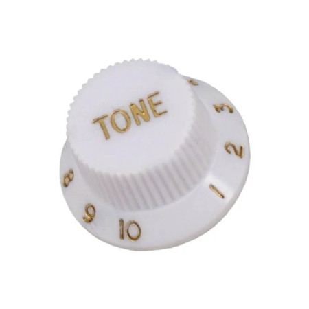 Perilla guitarra electrica tono blanca Musicaparts
