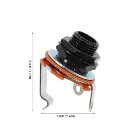 Jack chasis mono JC1 BK Musicparts