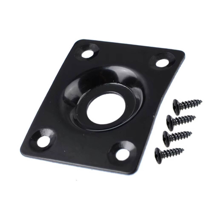 Porta Jack Rectangular Negro Musicparts