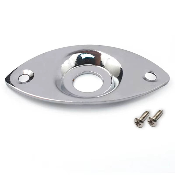 Porta jack ovalado cromado Musicparts