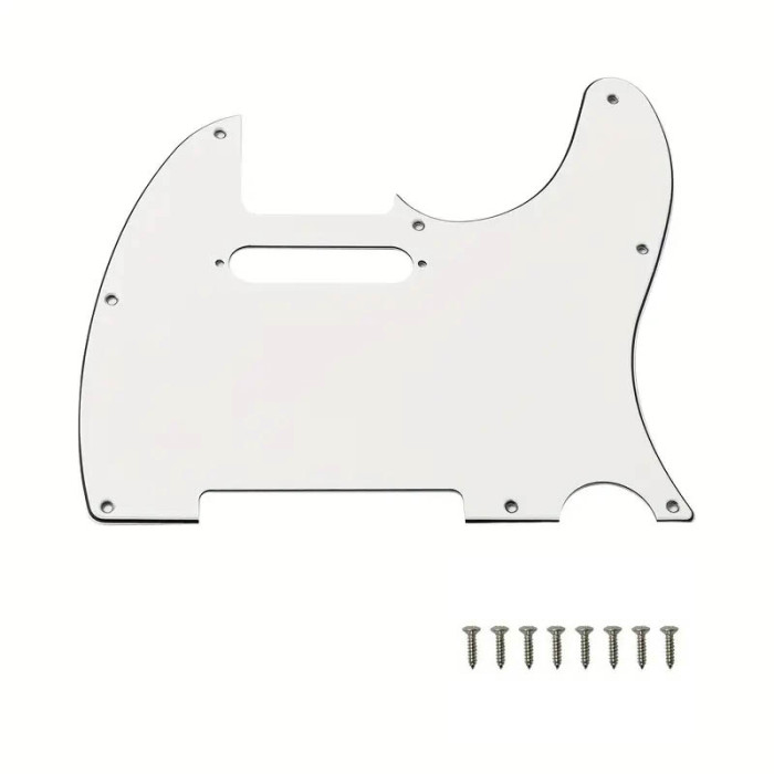 Pickguard telecaster 3ply blanco Musicparts