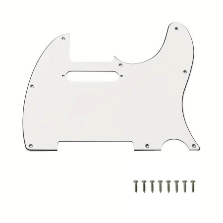 Pickguard telecaster 3ply blanco Musicparts