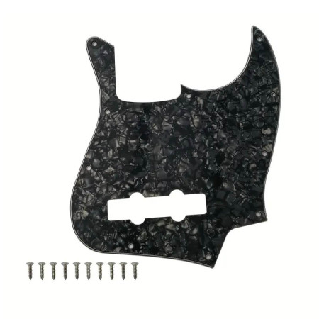 Pickguard jazz bass 3 ply Black Pearloid Musicparts