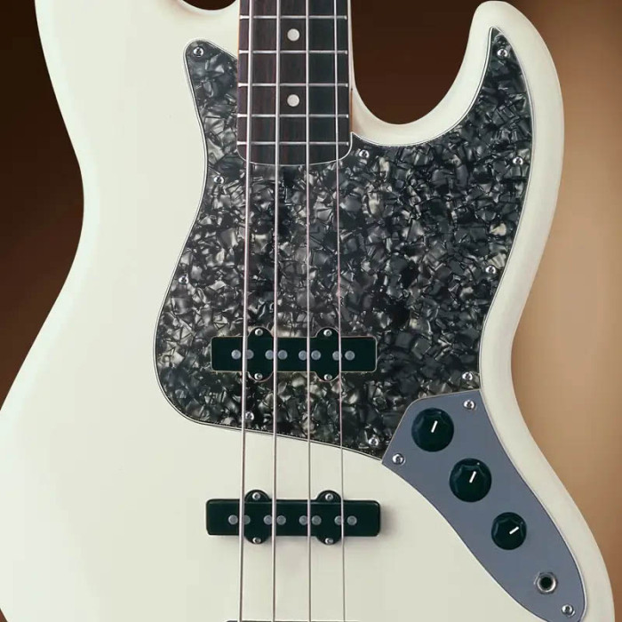 Pickguard jazz bass 3 ply Black Pearloid Musicparts
