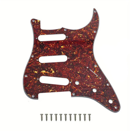 Pickguard Strato SSS 3 ply Tortoiseshell Musicparts