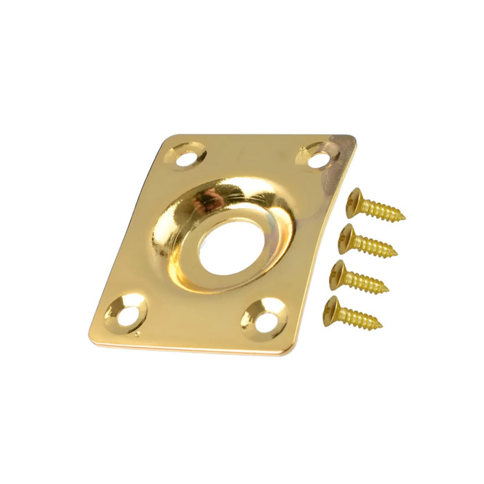 Porta jack recatangular dorado Musicparts