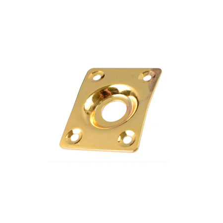 Porta jack recatangular dorado Musicparts