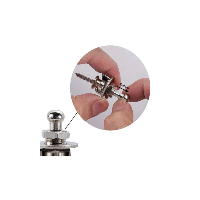Par straplocks negros STP1BK Musicparts