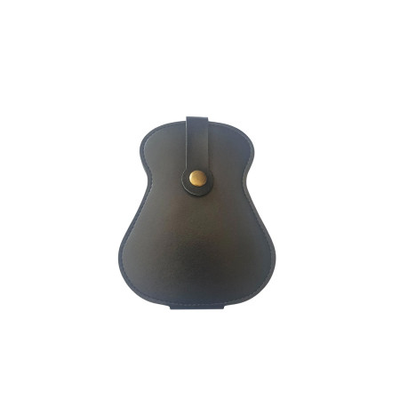 Estuche porta uñetas guitarra negro