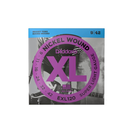 Set cuerdas guitarra electrica D´addario EXL120