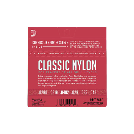 Set cuerdas guitarra clasica D´addario EJ27N