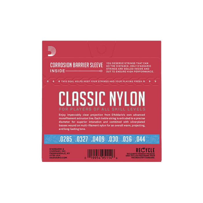 Set cuerdas guitarra clasica D´addario EJ27H