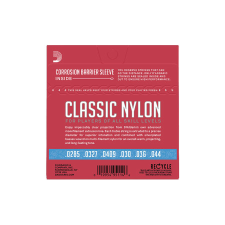Set cuerdas guitarra clasica D´addario EJ27H