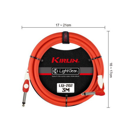 Cable instrumento LGI202-3M RD 3 metros Kirlin
