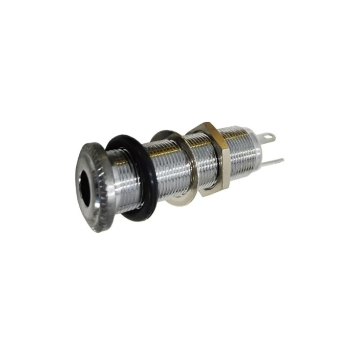 Jack tubular bajo con hilo cromado JT01CR Musicparts