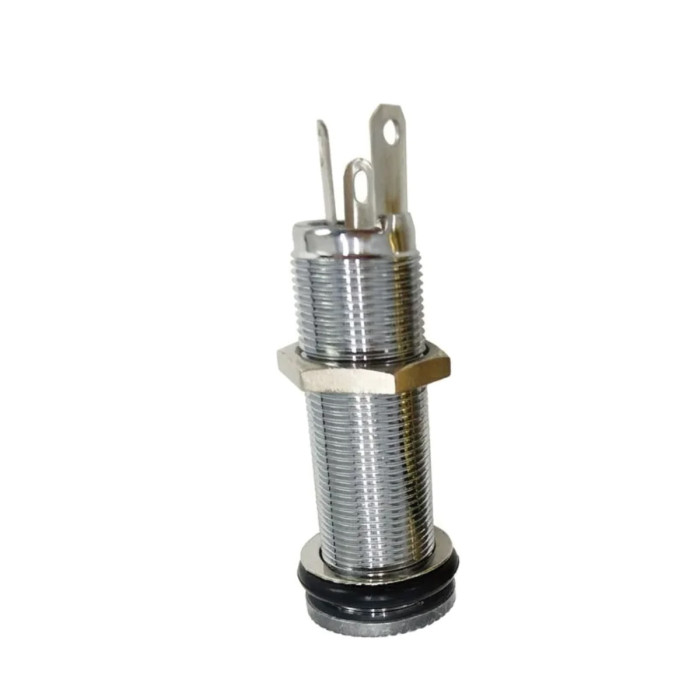 Jack tubular bajo con hilo cromado JT01CR Musicparts