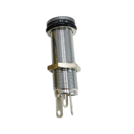 Jack tubular bajo con hilo cromado JT01CR Musicparts