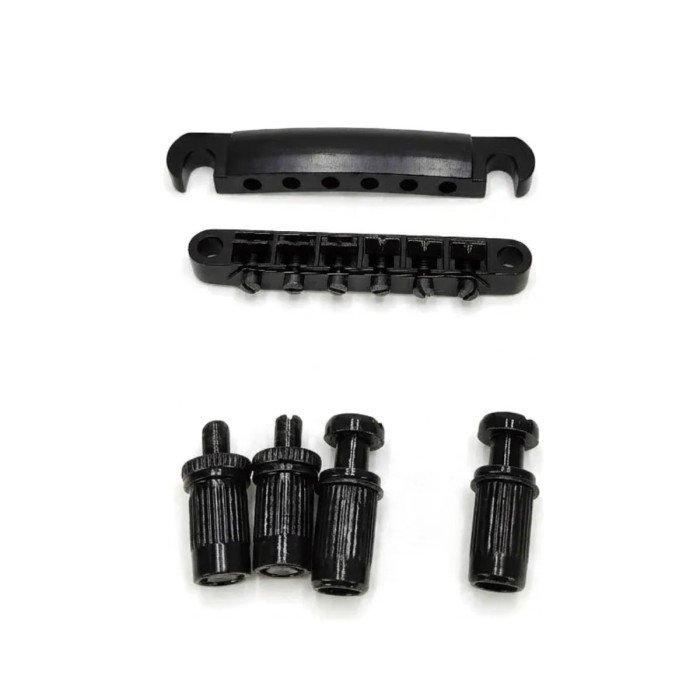 Puente Tiracuerda Tune O Matic Guitarra Negro Musicparts