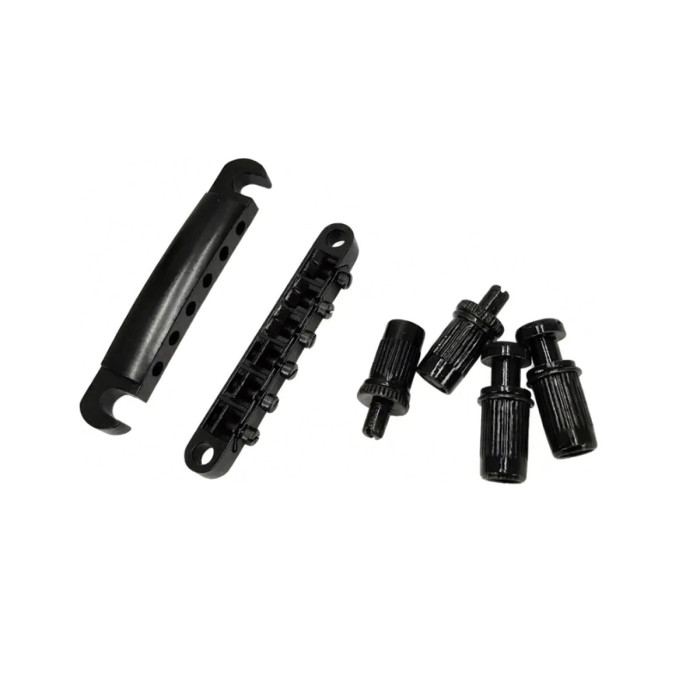 Puente Tiracuerda Tune O Matic Guitarra Negro Musicparts
